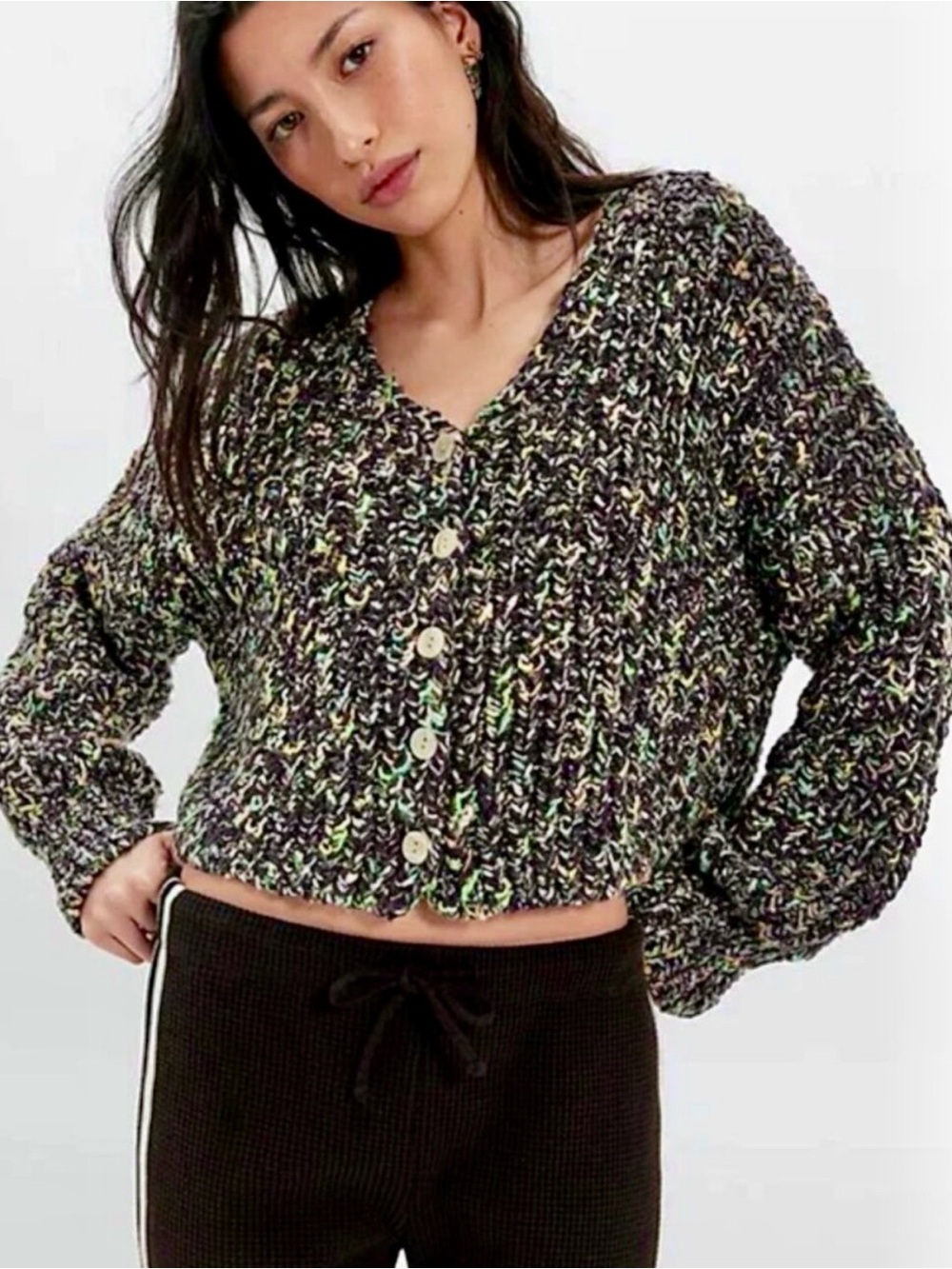 Free People
NWT Flea Market Neon Sand Colorblock Cropped
Chunky XS